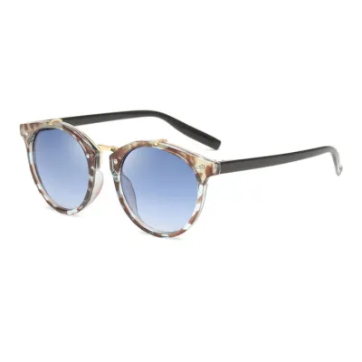 Women Vintage Round Rivet Gradient Elegant Classic Sunglasses