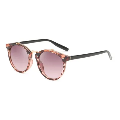 Women Vintage Round Rivet Gradient Elegant Classic Sunglasses