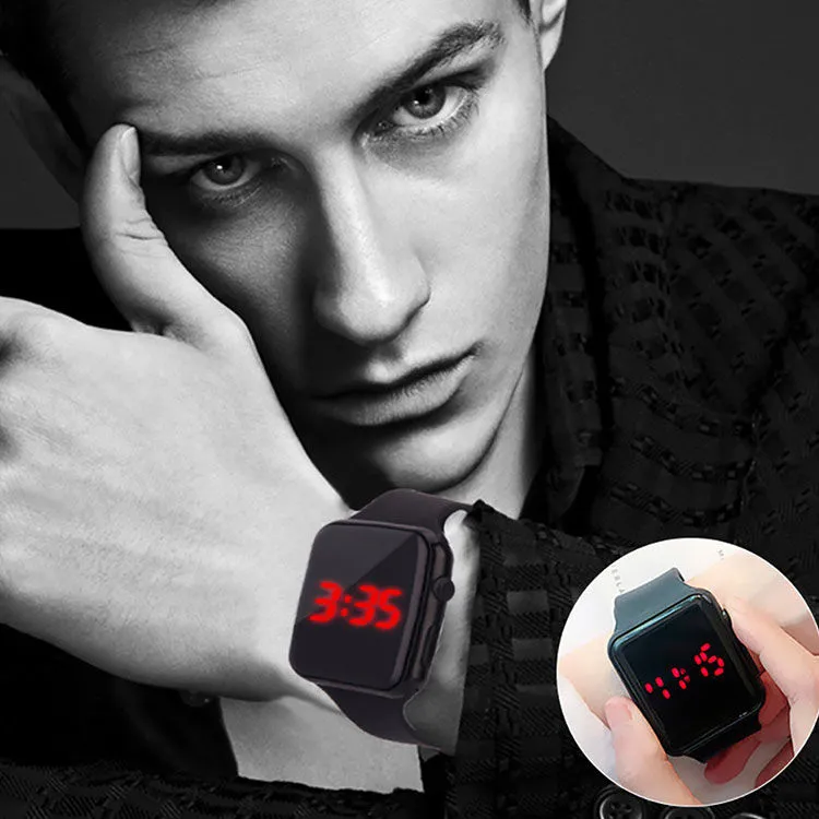 Digital Fitness LED Shell Adjustment Student Adult Electronic Watch