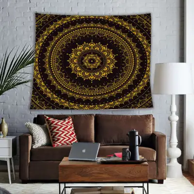 Bohemian Ethnic Style Elephant Print Tapestry Wall Hanging