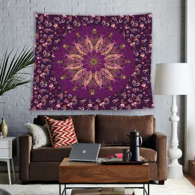 Bohemian Ethnic Style Elephant Print Tapestry Wall Hanging
