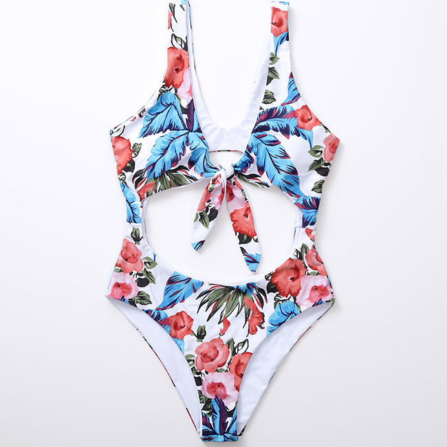Wholesale Floral Printed High-waist Ruffle Mother And