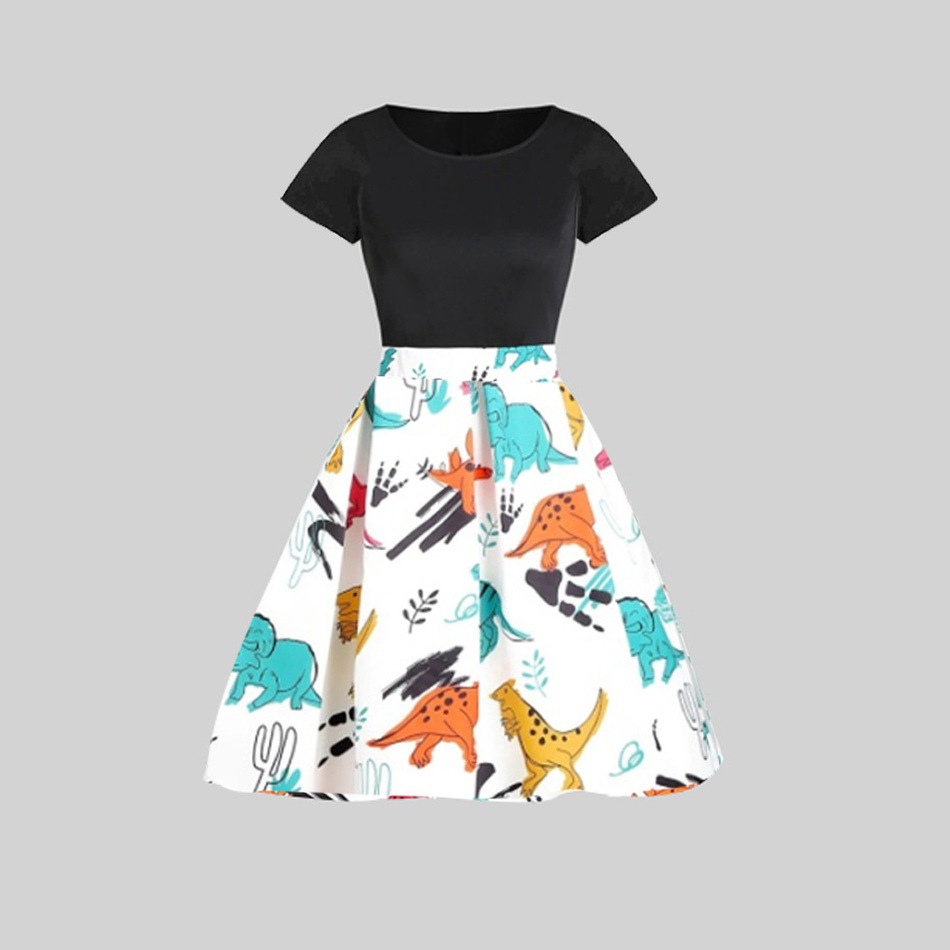 Retro Dinosaur Dress