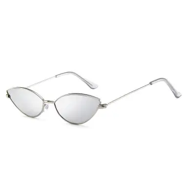 Women Metal Frame Cat-eye Sunglasses AC Lens