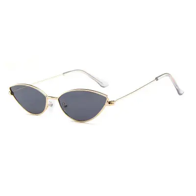 Women Metal Frame Cat-eye Sunglasses AC Lens