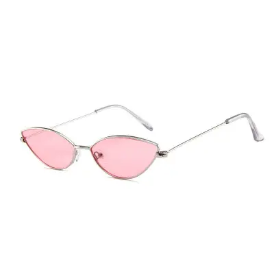 Women Metal Frame Cat-eye Sunglasses AC Lens