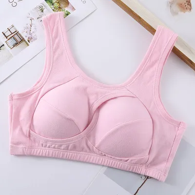 Women Sexy Solid Color Wireless Push-up Athletic Sport Bras