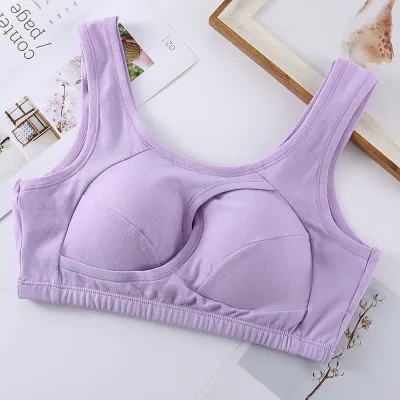 Women Sexy Solid Color Wireless Push-up Athletic Sport Bras