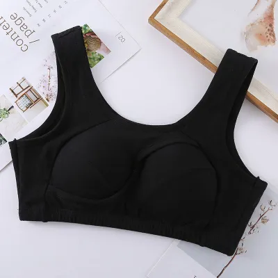 Women Sexy Solid Color Wireless Push-up Athletic Sport Bras