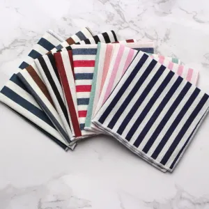 Men'S Fashion Casual Stripe Square Handkerchief