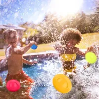Juguetes divertidos del agua de la bola del silicón de la moda del bebé de los niños de los niños