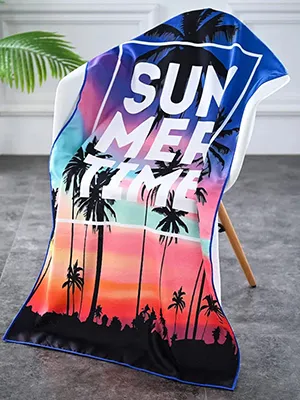 Cute Mermaid Printing Round Swimming Beach Towel