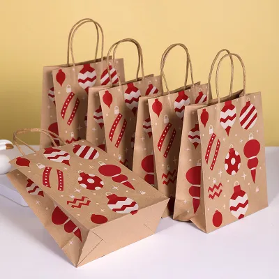 Simple Solid Color Paper Bag Portable Packaging Bag