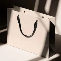 Simple Creative Cartoon Girl Printing Gift Packaging Paper Bag