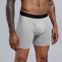 Boxers pour hommes, sous-vêtements sexy, doux et soyeux, confortables et amples, parfaits pour la maison.