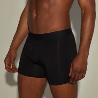 Men Fashion Casual Simple Letter Cotton Mid Waist Boxer Pants