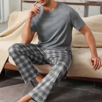 Men Winter Fashion Casual Home Solid Color Flannel Lapel Long Sleeve Robes Sleepwear
