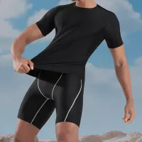 Men Casual Elastic Personality Pocket Beach Swimming Shorts