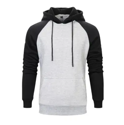 Sweat à capuche unisexe décontracté en coton de couleur unie avec logo personnalisé 320 g