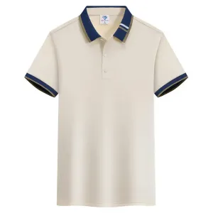 قميص بولو رياضي صيفي للجنسين، مناسب للرجال والنساء، يتميز بتهوية جيدة ومقاومة للتجاعيد، بأكمام قصيرة وياقة عريضة.