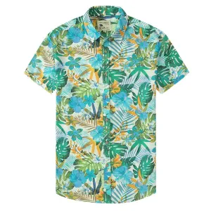 قميص هاواي رجالي بأكمام قصيرة، مطبوع عليه رسومات إبداعية صيفية حسب الطلب