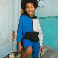 Autumn And Winter Casual BoyS Cotton Hoodie And Sweatpants Two-Piece Set