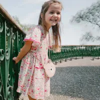 Kids Toddler Girls Casual Cute Solid Color Long Sleeve Dress