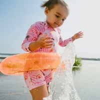 Kids Toddler Girls Casual Cute Tiny Flower Print One Piece Swimwear