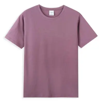 T-shirt d'été à manches courtes et col en V en coton modal et soie glacée pour homme