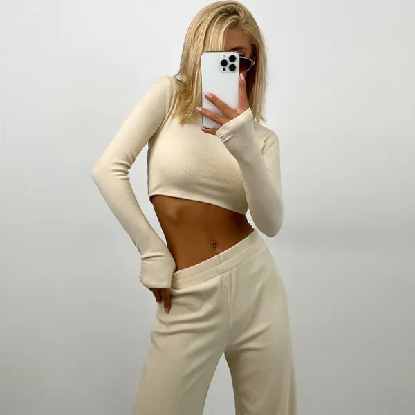 Women's Fitted High Neck Cropped Top – Miami Style Wholesale Apparel